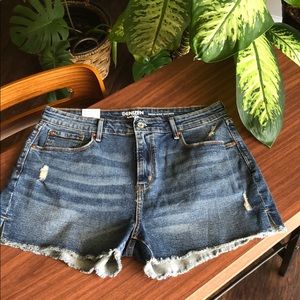 denizen from levi's high rise shorts.